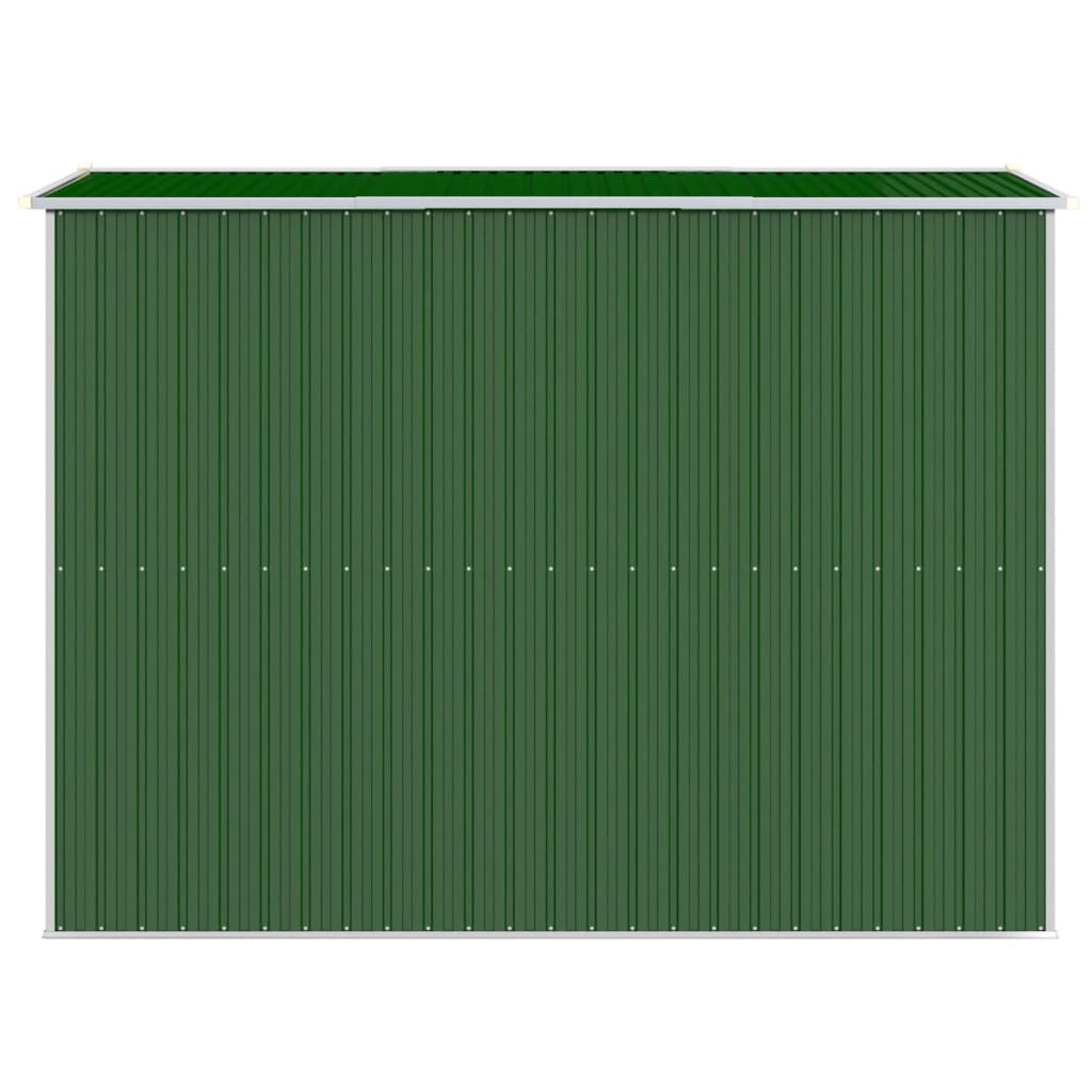 Abrigo de jardim 192x274x223 cm aço galvanizado verde