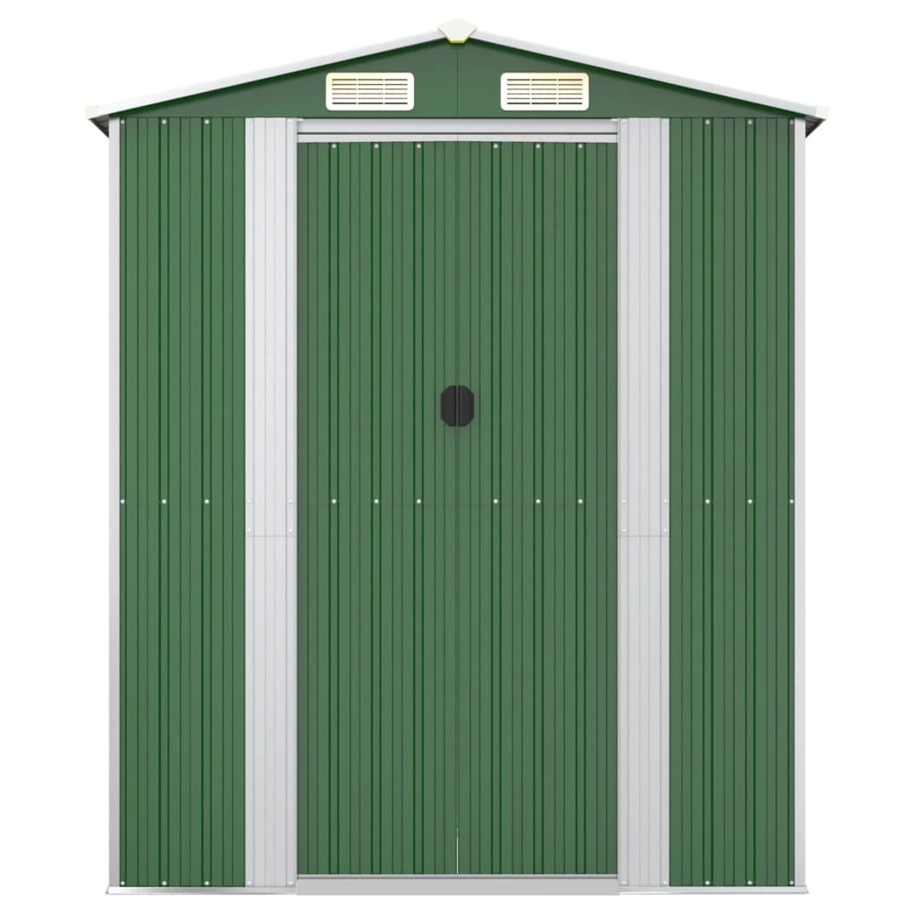 Abrigo de jardim 192x855x223 cm aço galvanizado verde