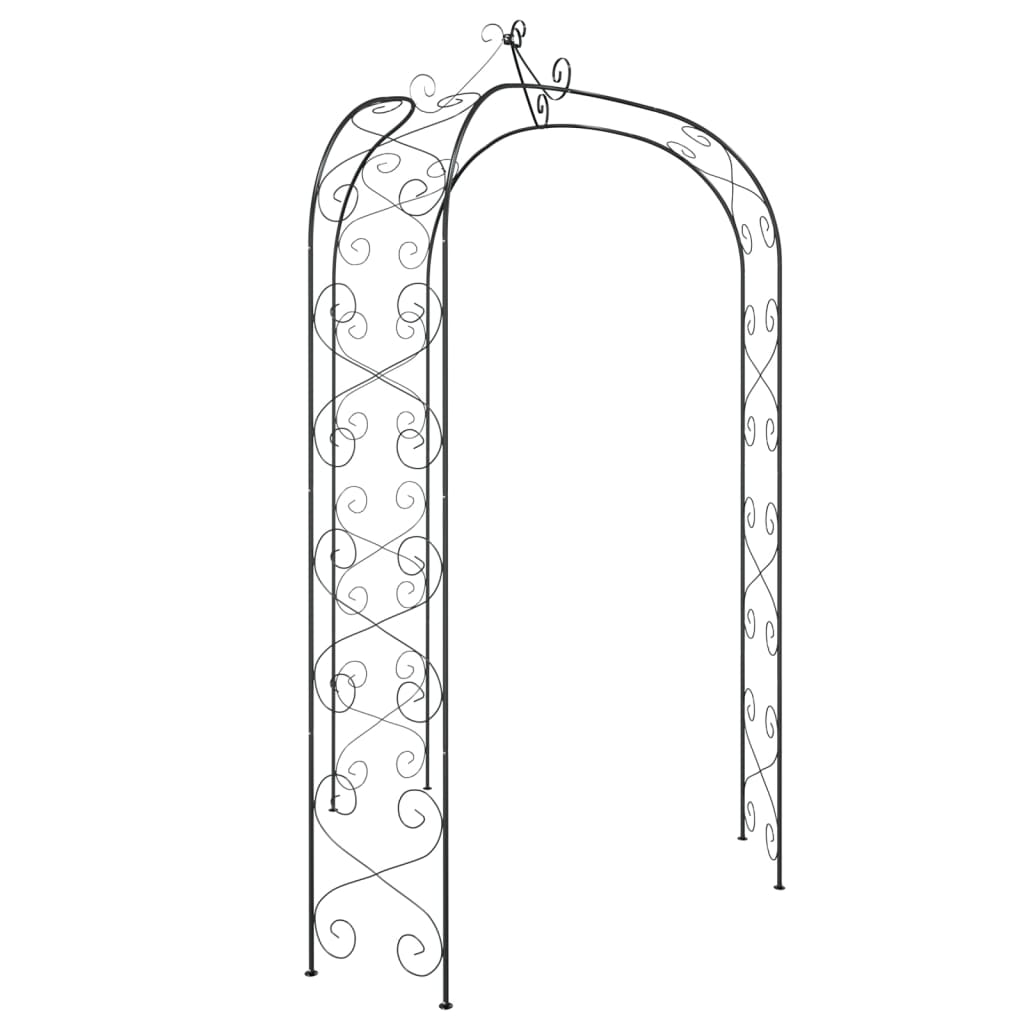 Arco de jardim Ø180x255 aço preto