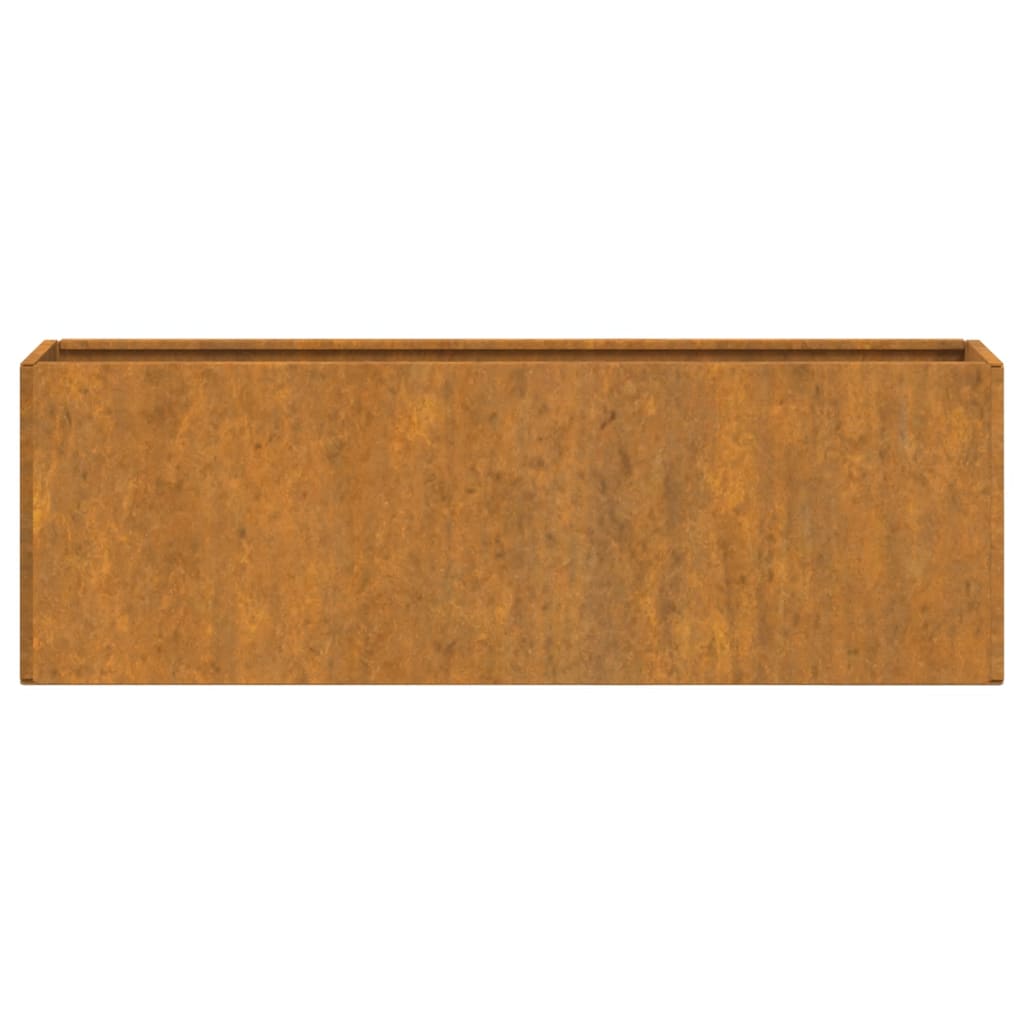 Vasos/floreiras de parede 2 pcs aço corten cor enferrujado