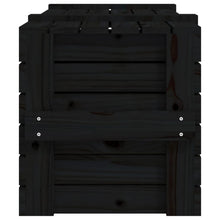 Carregar imagem no visualizador da galeria, Caixa de arrumação 91x40,5x42 cm madeira de pinho maciça preto
