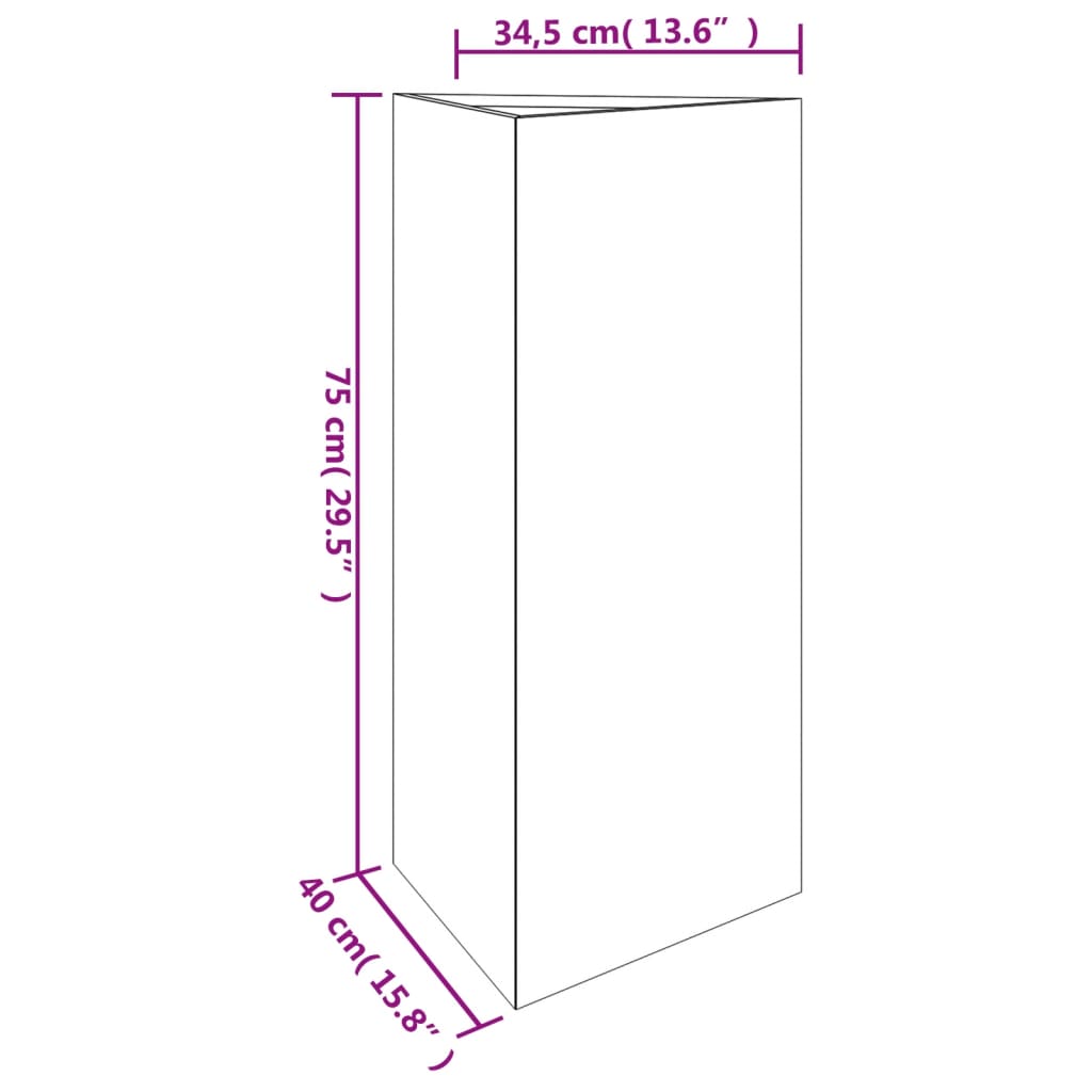 Vaso/floreira de jardim 40x34,5x75 cm aço corten