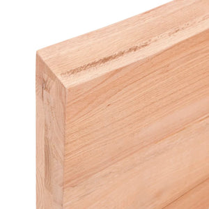 Bancada p/ WC 40x30x6 cm madeira maciça tratada castanho-claro