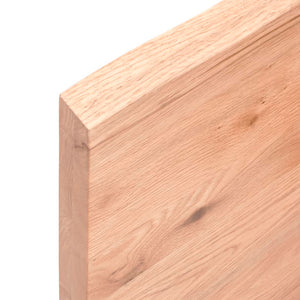 Bancada p/ WC 40x40x(2-4) cm madeira maciça tratada castanho