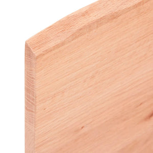 Bancada p/ WC 40x50x2 cm madeira maciça tratada castanho-claro