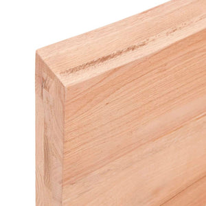 Bancada p/ WC 220x30x(2-6) cm madeira maciça tratada castanho