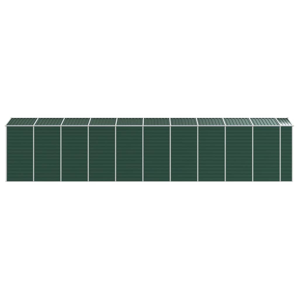 Abrigo de jardim 191x895x198 cm aço galvanizado verde