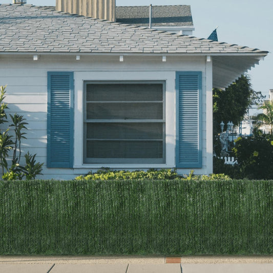 Vedação de relva artificial 1x5 m verde