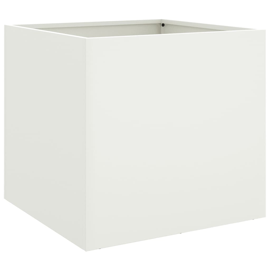 Vaso/floreira 42x40x39 cm aço laminado a frio branco