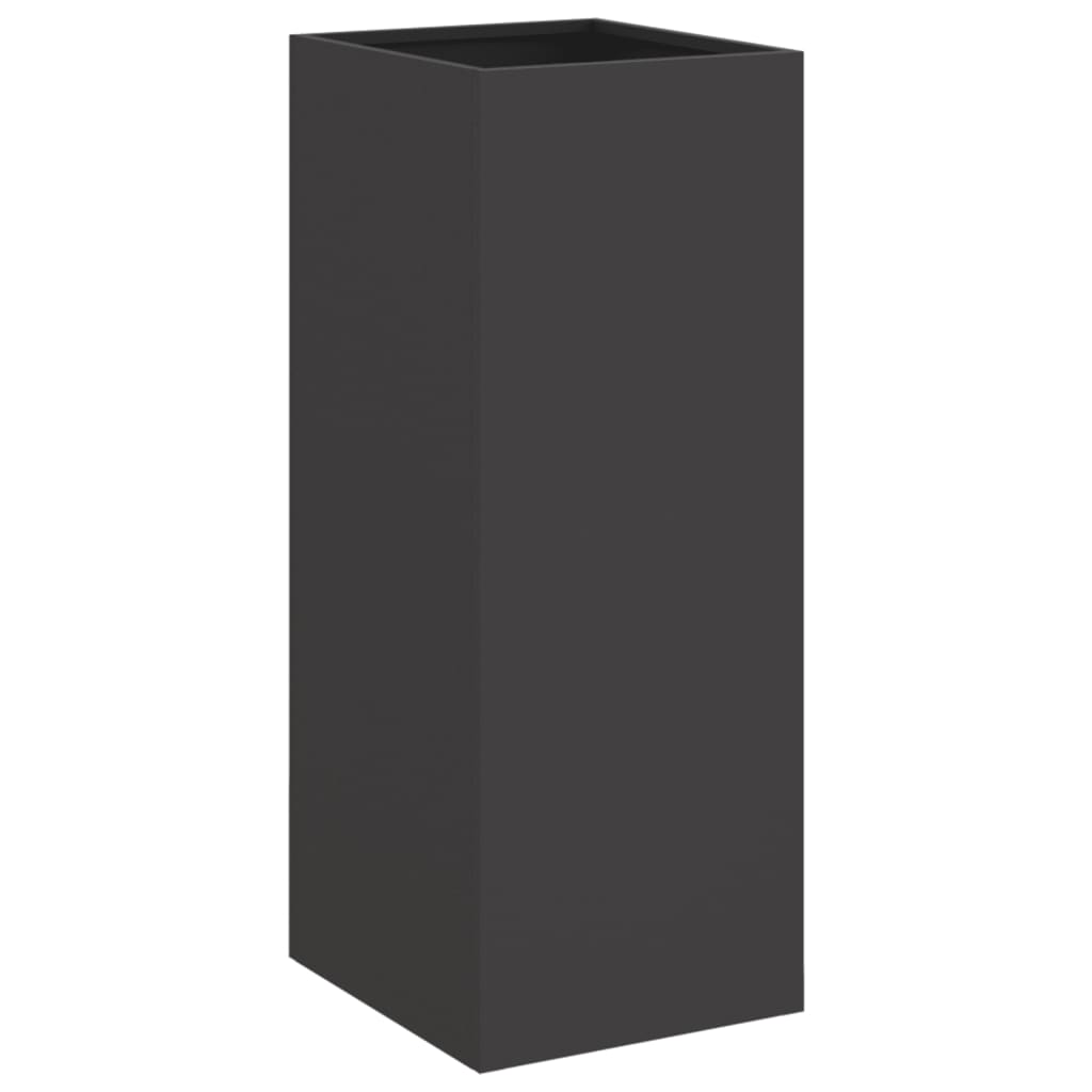 Vaso/floreira 32x29x75 cm aço laminado a frio preto