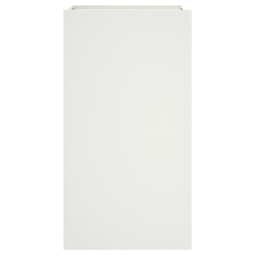 Vaso/floreira 42x38x75 cm aço laminado a frio branco