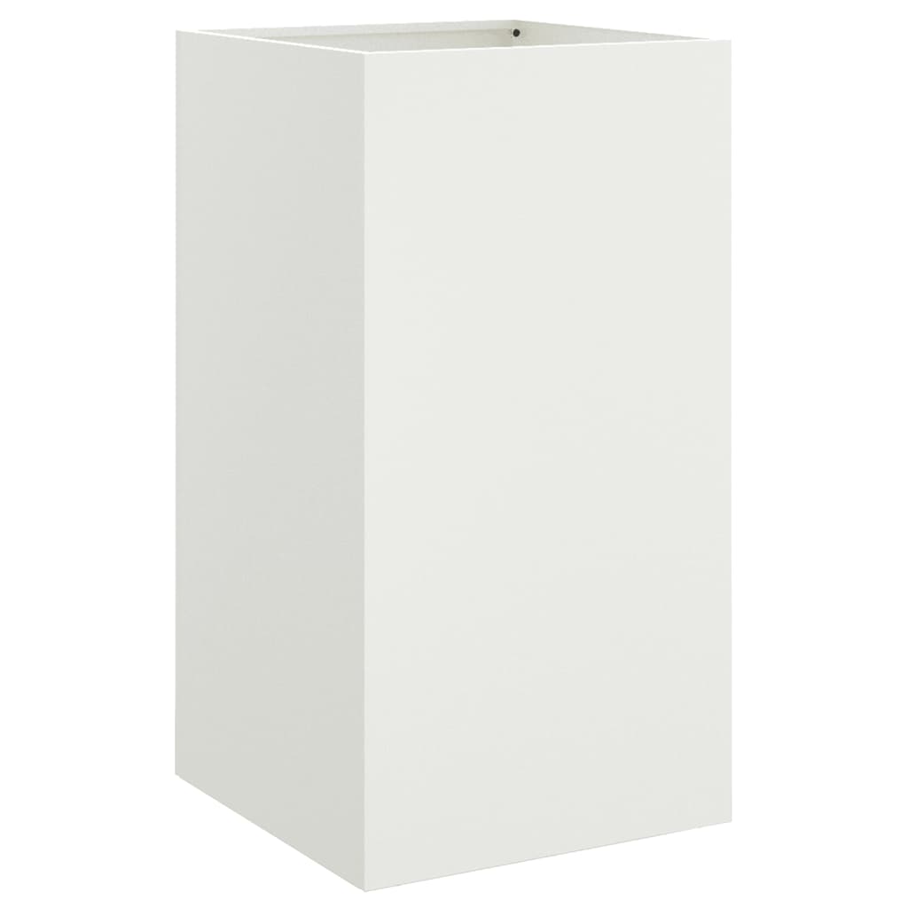 Vaso/floreira 42x38x75 cm aço laminado a frio branco