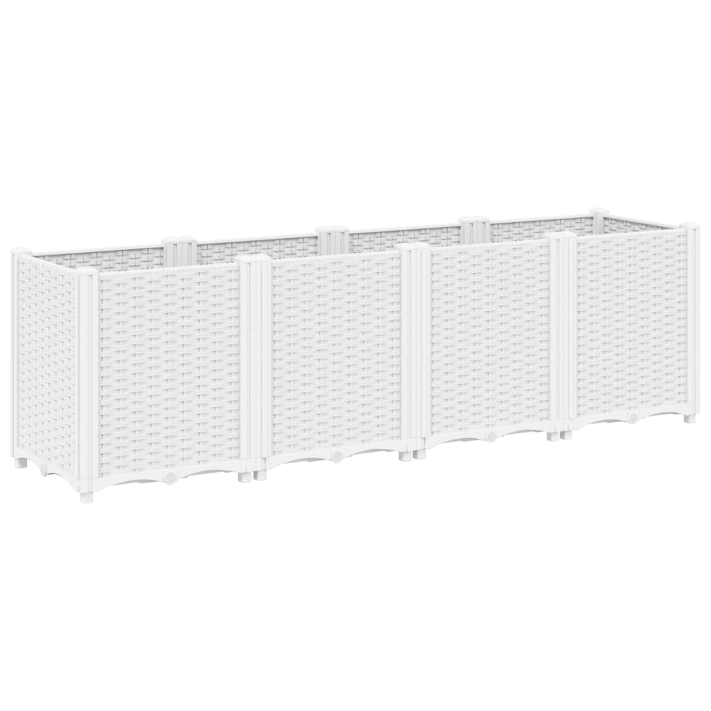 Vaso/floreira 160x40x53 cm PP branco