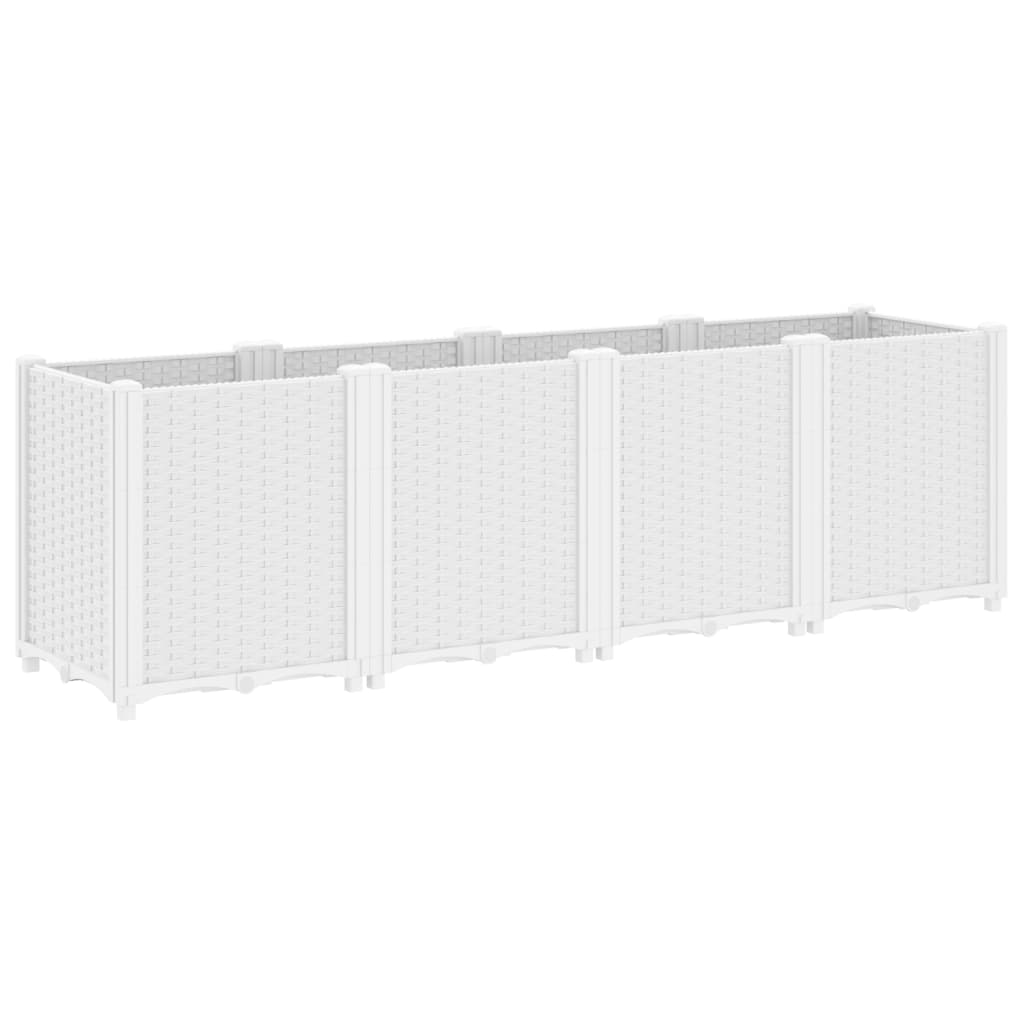 Vaso/floreira 160x40x53 cm PP branco