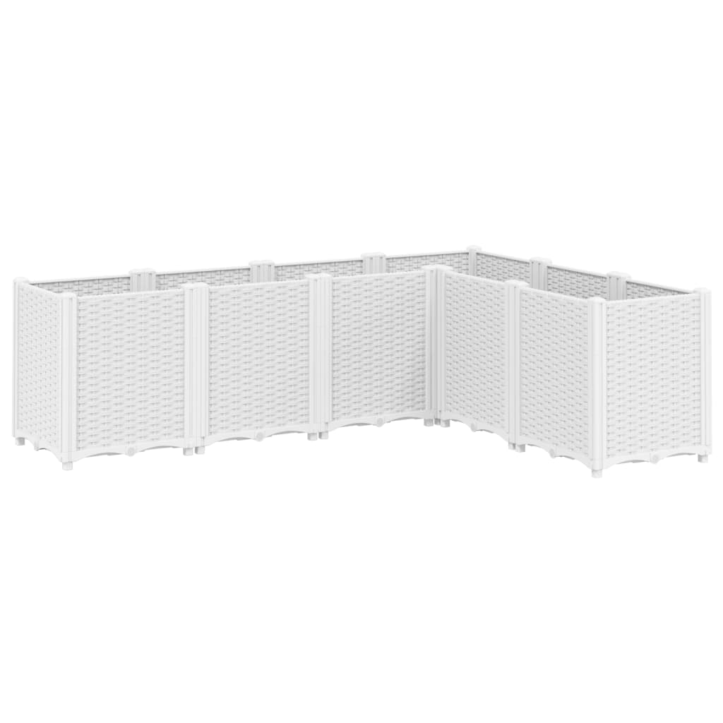 Vaso/floreira 160x120x53 cm PP branco