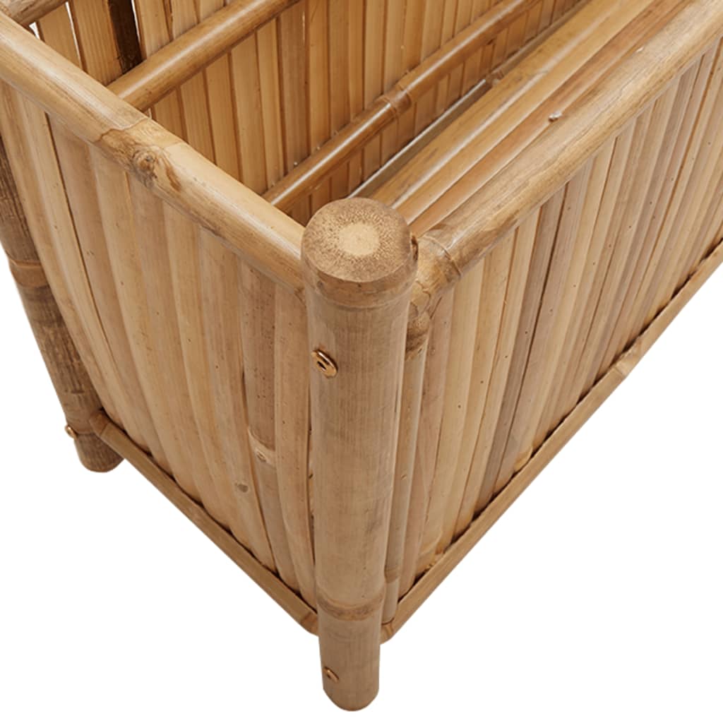 Vaso/floreira de jardim 100x30x50 cm bambu