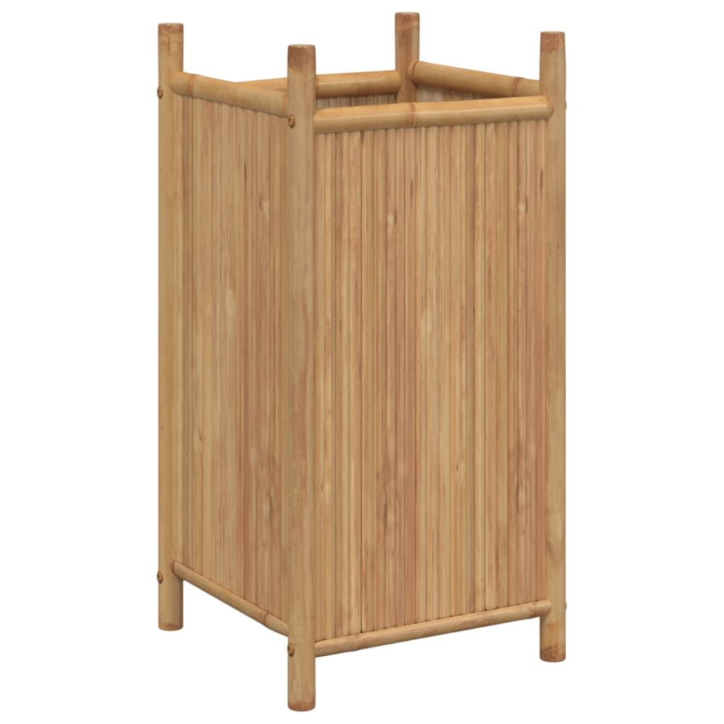 Vaso/floreira de jardim 40x40x80 cm bambu