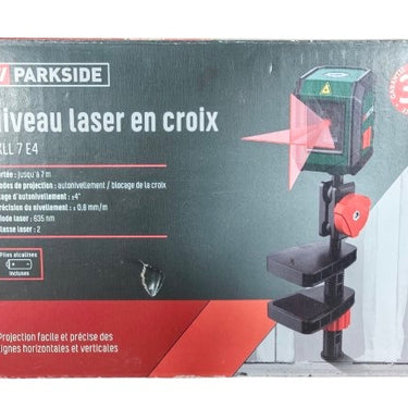 Laser de Linhas Cruzadas »PKLL 7 E4«, com Clipe Parkside B-ware