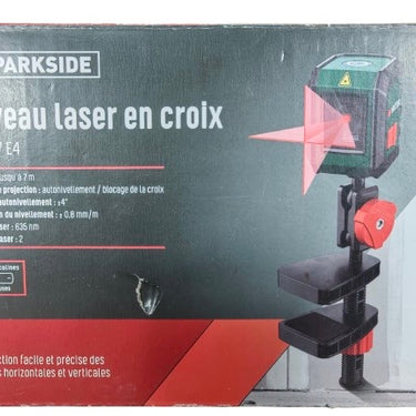 Laser de Linhas Cruzadas »PKLL 7 E4«, com Clipe Parkside B-ware
