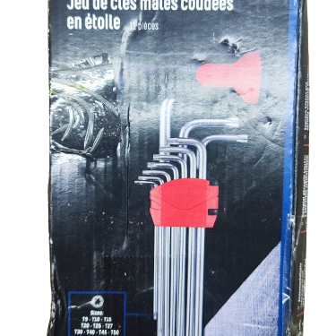 Conjunto PARKSIDE de Chaves Allen de Cabeça Esférica e Torx, 11 Peças (Conjunto de Chaves Torx)