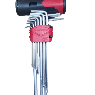 Conjunto PARKSIDE de Chaves Allen de Cabeça Esférica e Torx, 11 Peças (Conjunto de Chaves Torx)