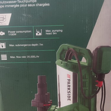 Bomba Submersível para Águas Sujas PARKSIDE »PTPS 1100 B2« B Ware