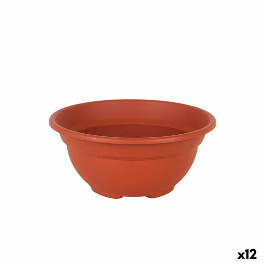 Vaso Dem Greentime Redonda Tigela Castanho ø 20 x 9 cm (12 Unidades)