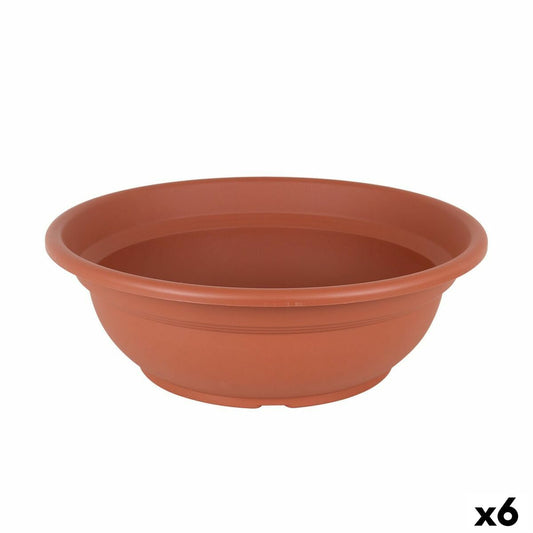 Vaso Dem Greentime Redonda Tigela Castanho ø 50 x 6,8 cm (6 Unidades)