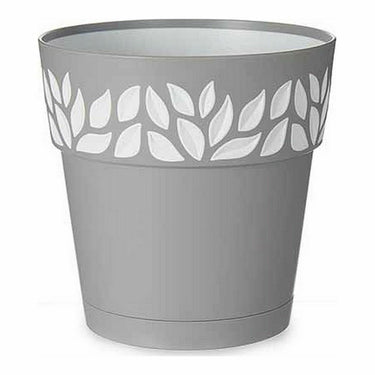Vaso Autoirrigável Stefanplast Cinzento 15 x 15 x 15 cm Branco Plástico (12 Unidades)