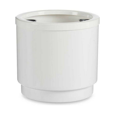 Vaso Autoirrigante Bianco polipropilene (26 x 25 x 26 cm) (4 Unità)