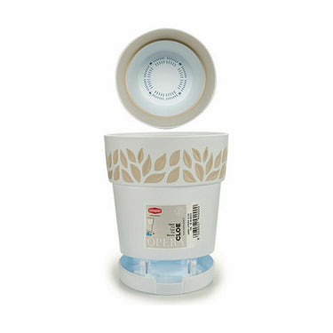 Vaso Autoirrigável Stefanplast Cloe Branco Plástico 15 x 15 x 15 cm (12 Unidades)