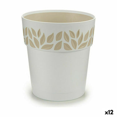 Vaso Autoirrigável Stefanplast Cloe Branco Plástico 19 x 19 x 19 cm (12 Unidades)