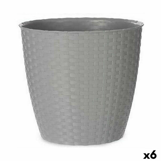 Vaso Stefanplast Grigio Plastica 29 x 26,5 x 29 cm (6 Unità)