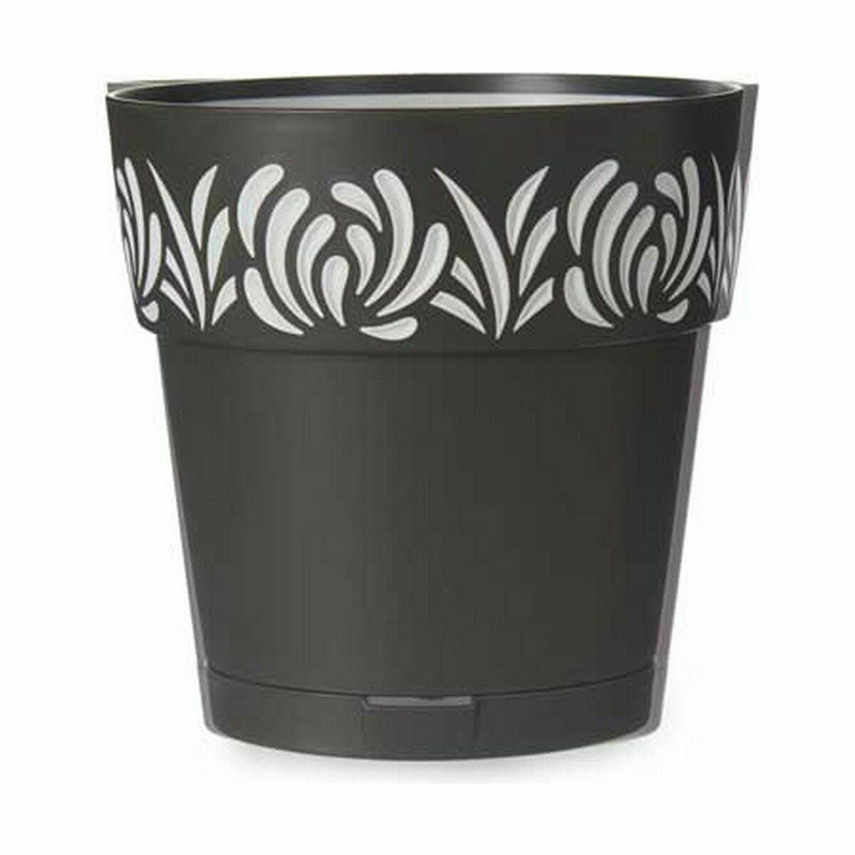 Vaso Autoirrigante Stefanplast Gaia Antracite Plastica 19 x 19 x 19 cm (12 Unità)