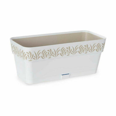 Floreira Autoirrigável Stefanplast Gaia Branco Plástico 13,3 x 12,3 x 29,3 cm (12 Unidades)
