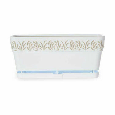 Floreira Autoirrigável Stefanplast Gaia Branco Plástico 13,3 x 12,3 x 29,3 cm (12 Unidades)