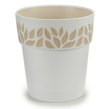 Vaso Autoirrigável Stefanplast Cloe Branco Plástico 25 x 25 x 25 cm (6 Unidades)