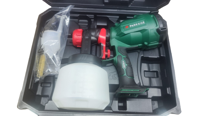 Pistola de pintura 1L PARKSIDE® PFSA 20-Li A1 (sem bateria e carregador) B-ware