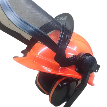 Capacete florestal PARKSIDE, adequado para trabalhar com equipamentos de corte, viseira dobrável B-ware