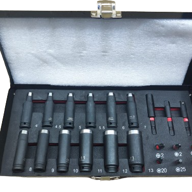 Chaves sextavadas de caixa PARKSIDE PERFORMANCE PSS 21 A1 1/4 polegada 21 peças B-ware