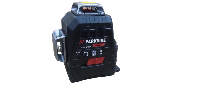 Laser de linha cruzada sem fio PARKSIDE PERFORMANCE 20 V »PKLLP 3360 A1«, sem bateria e carregador B-ware