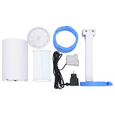 Combinação skimmer e bomba suspensa c/ adaptador 16 cm plástico