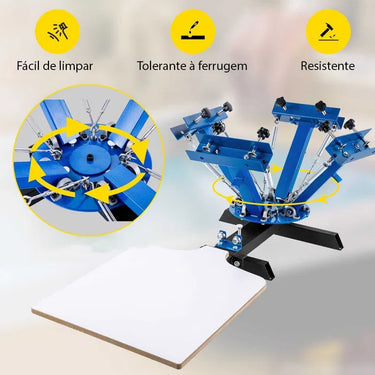 Carrossel de Serigrafia 1 estação 4 cores NOVO