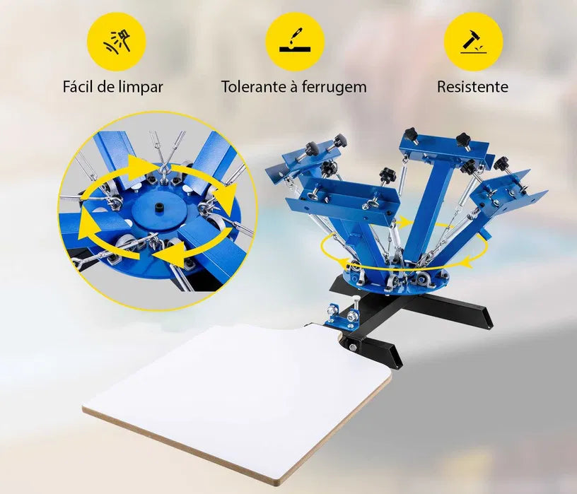 Carrossel de Serigrafia 1 estação 4 cores NOVO