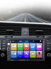 Carregar imagem no visualizador da galeria, Rádio automotivo duplo 7 polegadas estéreo Bluetooth USB TF FM AUX MP5 player com câmera
