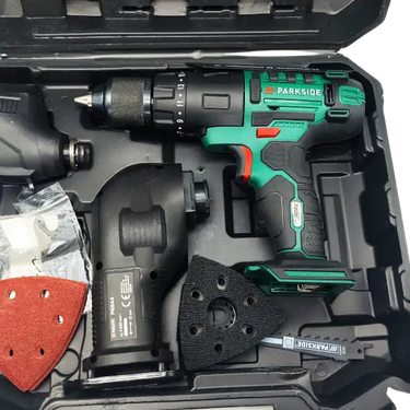 Aparafusadora Parkside Sem Fio »Pkga 20-Li A1« Conjunto De Acessórios 4In1 Punho Macio Parafusadora