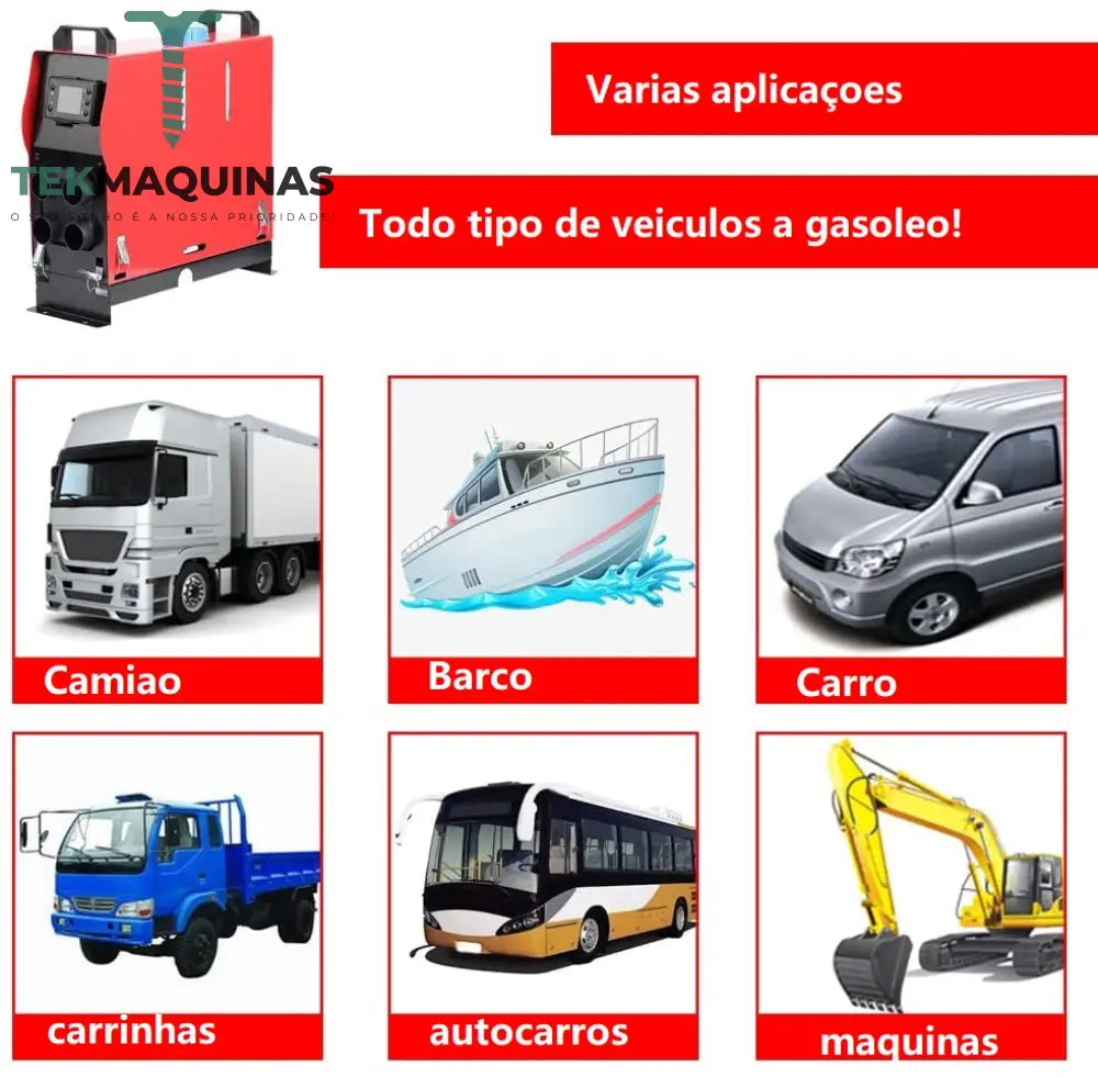 Aquecedor A Gasoleo Para Casa/ Carro. Diesel Automatico 12/20V