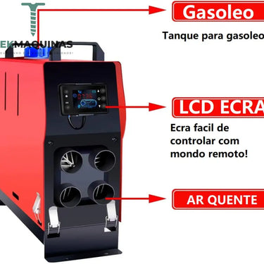 Aquecedor A Gasoleo Para Casa/ Carro. Diesel Automatico 12/20V