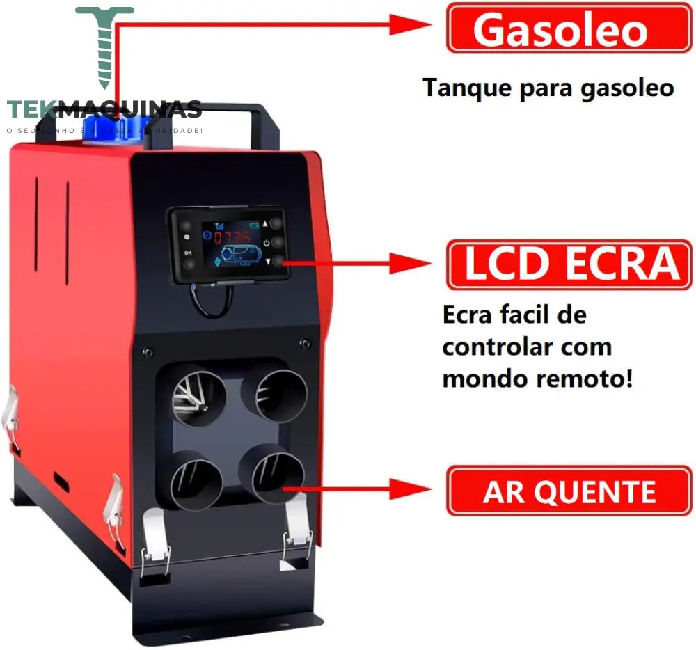 Aquecedor A Gasoleo Para Casa/ Carro. Diesel Automatico 12/20V