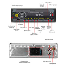 Cargar imagen en el visor de la galería, Rádio para automóvel com Bluetooth FM mãos-livres USB TF AUX MP3 1 DIN Player
